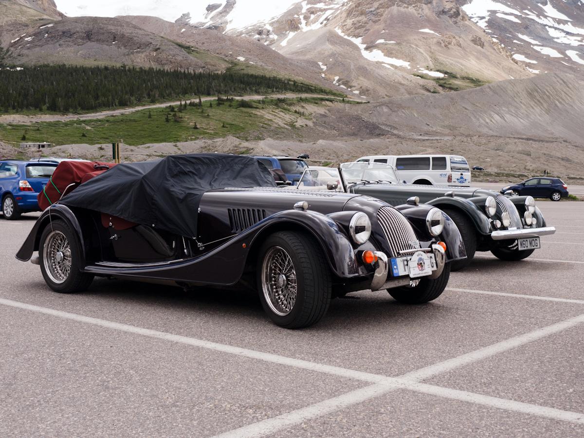 P1010616.jpg - At the Glacier House we came across several British Morgans on a tour of the US and Canada.