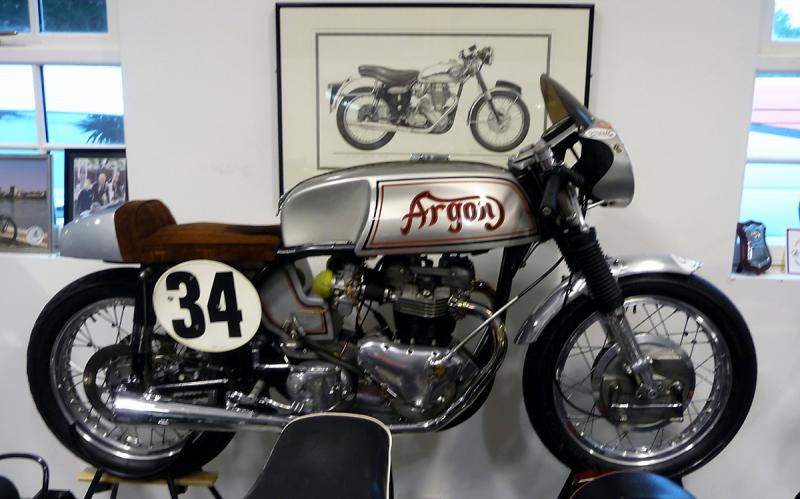 P1020143.JPG - Can't explain the name, but it's a Triton special; Triumph powered Norton.