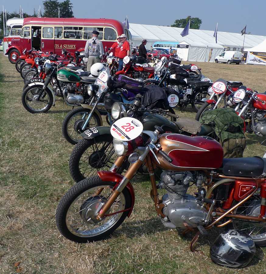 L1010719.JPG - A large group of mostly Italian Moto Giro competitors displayed their bikes and pitched next year's event.